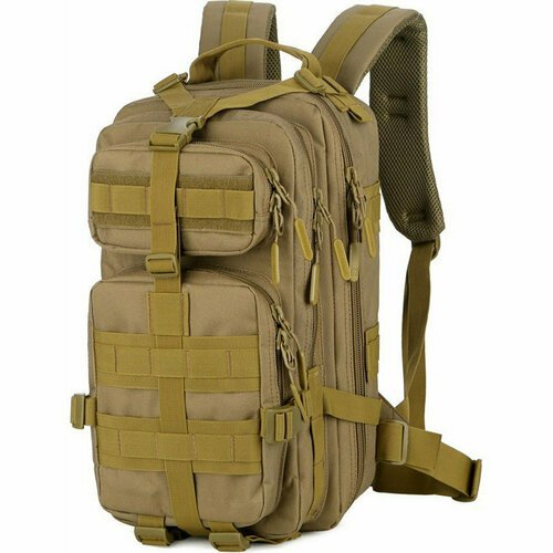 Купить Тактический военный рюкзак 25 литров BK-5043/Туристический рюкзак/Походный/Песок...