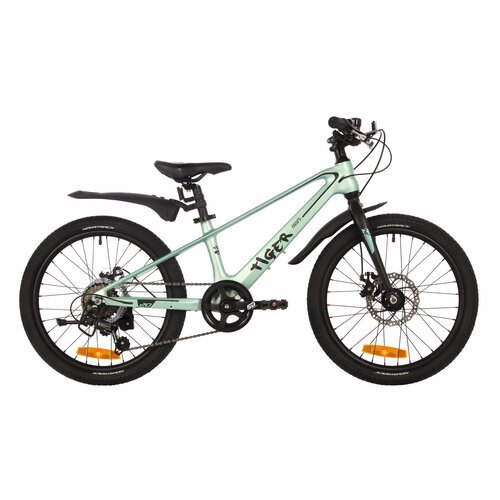 Купить Велосипед горный хардтейл Novatrack TIGER 20" светло-зелёный 20MHD. TIGER. GN4 2...