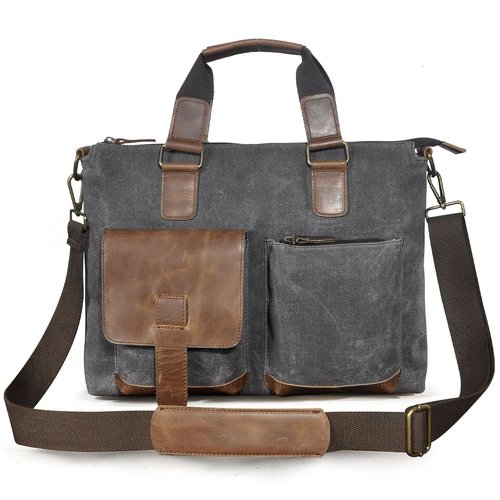 Купить Портфель серый
Мужская брезентовая серая сумка-портфель - это стильный и функцио...