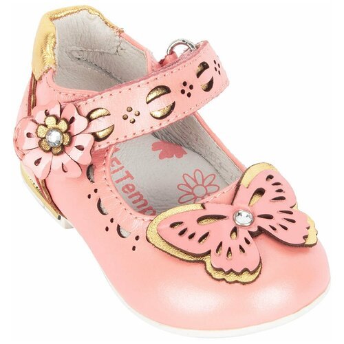 Купить Туфли размер 22, розовый
Праздничные туфли для девочки, розовые с золотистыми ук...