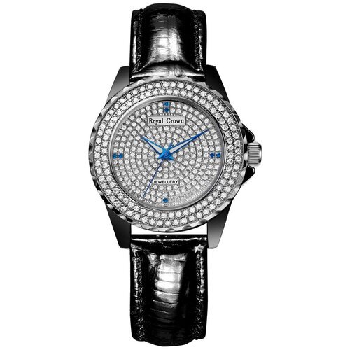 Купить Наручные часы Royal Crown, серебряный, черный
Наручные кварцевые женские часы с...