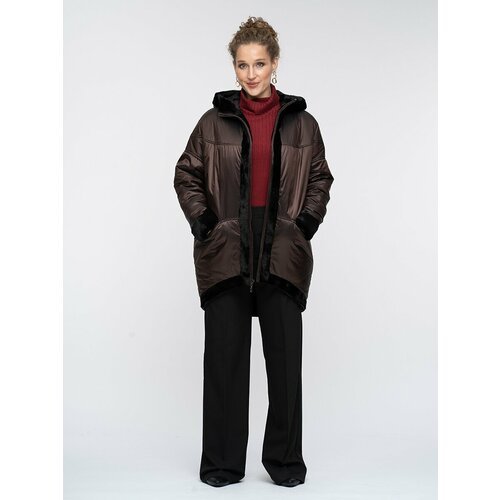 Купить Шуба ALEF, размер 46, коричневый
ALEF - двухсторонняя шуба-пальто из мутона, изг...