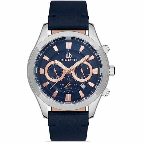 Купить Наручные часы Bigotti Milano Milano, синий
Мужские кварцевые часы. Центральные ч...