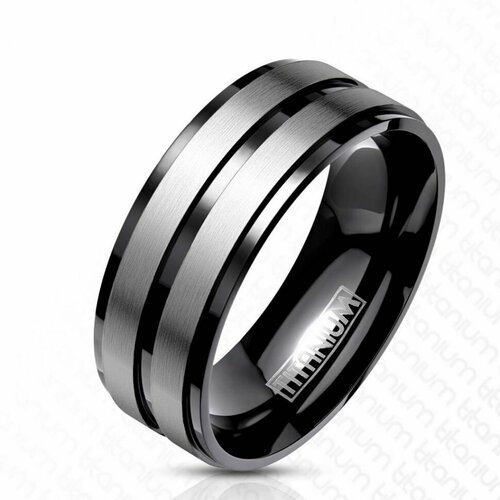 Купить Кольцо Spikes, размер 20.7, черный
<p>Мужское кольцо из титана объединяет дизайн...