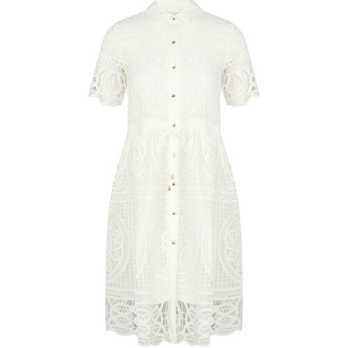 Купить Платье Max & Moi, размер 36, белый
Белоснежное платье-шемизье с подкладом в тон...