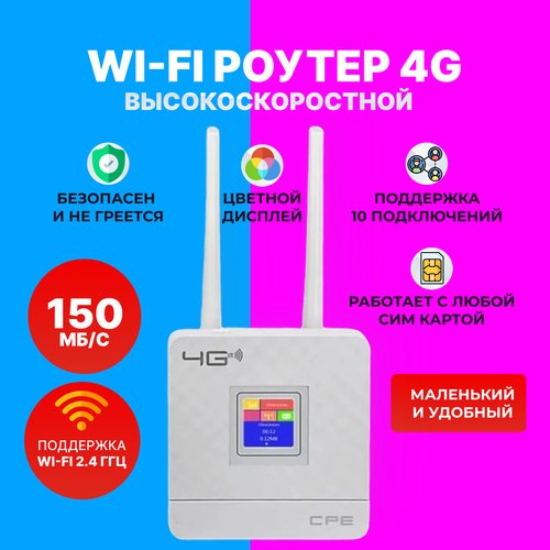 Купить Портативный 4G LTE WI-Fi роутер
4G Wi-Fi роутер поддерживает высокоскоростной ст...