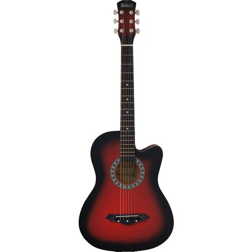 Купить Акустическая гитара Belucci BC3820 RDS, матовая, красная. 7/8 (38 дюймов)
Акусти...