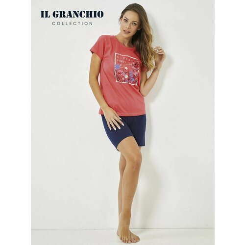 Купить Пижама Il Granchio, размер M, коралловый
Женская пижама с шортами итальянского б...