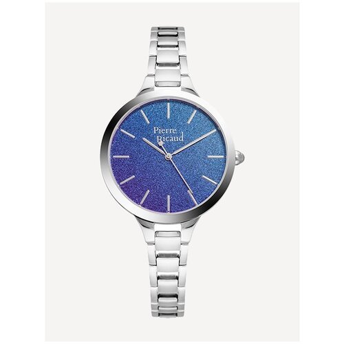 Купить Наручные часы Pierre Ricaud, серебряный, синий
<p>женские кварцевые наручные час...