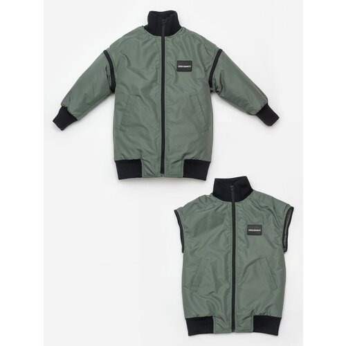 Купить Бомбер Orso Bianco, размер 128, зеленый
Винтажная куртка-бомбер смотрится стильн...