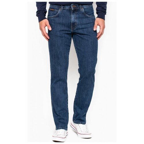 Купить Джинсы Wrangler, размер 34/32, синий
Универсальные джинсы прямого кроя. Стрейчев...