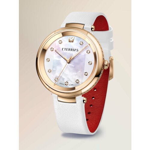 Купить Наручные часы L'TERRIAS, золотой, белый
Сердцем элегантных наручных часов с золо...