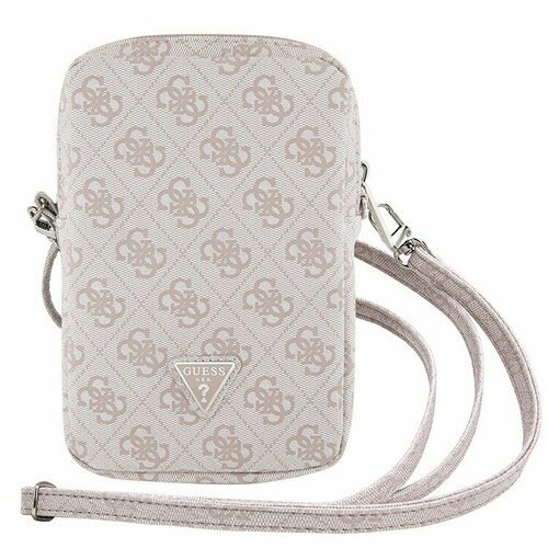 Купить Guess для смартфонов сумка Wallet Zipper Pouch 4G with Triangle metal logo Pink...