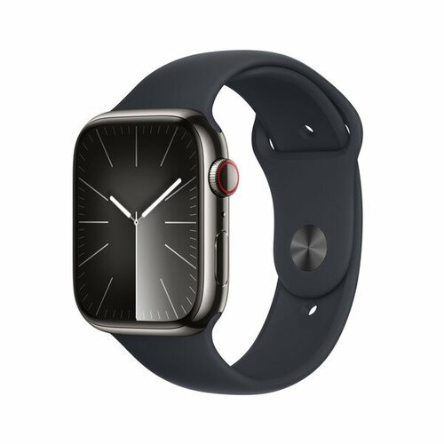 Купить Часы Apple Watch Series 9 45mm Graphite Stainless Steel Case with Sport Band S/M...