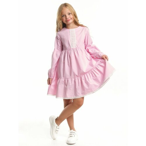 Купить Платье Mini Maxi, хлопок, в клетку, размер 140, розовый
Платье для девочек Mini...