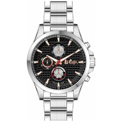 Купить Наручные часы Lee Cooper, черный, серебряный
12-ти и 24-х часовой формат времени...