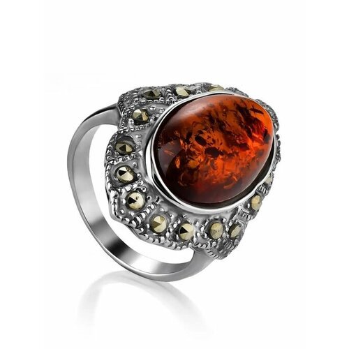 Купить Кольцо, янтарь, безразмерное, мультиколор
Красивое эффектное кольцо из , украшен...