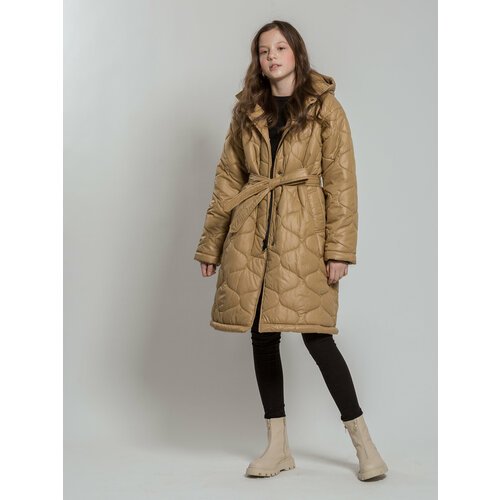 Купить Пальто Orso Bianco, размер 158, бежевый
Стильное удлиненное пальто прямого кроя...