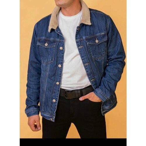Купить Джинсовая куртка , размер XL, синий
Куртка мужская джинсовая с мехом - идеальный...