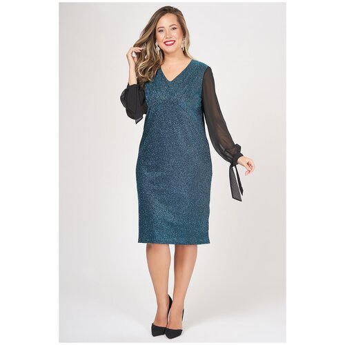 Купить Платье Olsi, размер 68, голубой
Эффектное нарядное платье, длиной до колен, выпо...