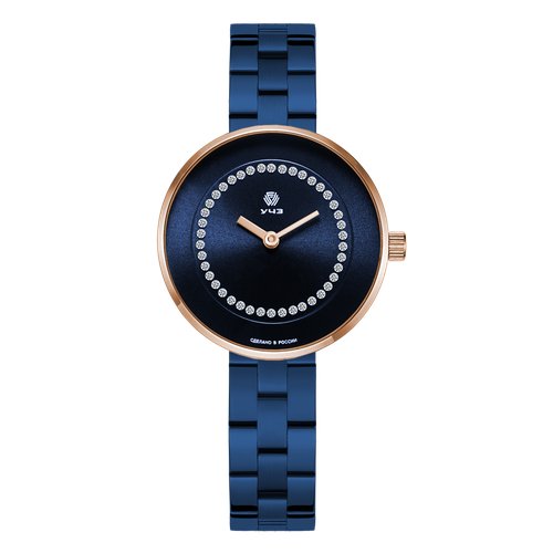Купить Наручные часы УЧЗ 3051В-8, золотой, синий
Наручные кварцевые женские часы произв...