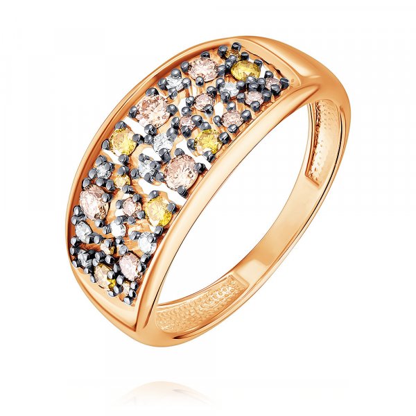 Купить Кольцо
Кольцо из красного золота 585 пробы с бриллиантами Лаконичная форма кольц...