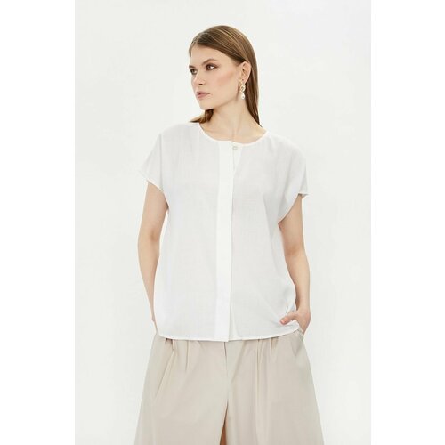 Купить Блуза Baon, размер 48, белый
Чистый цвет, натуральный материал и оригинальный кр...