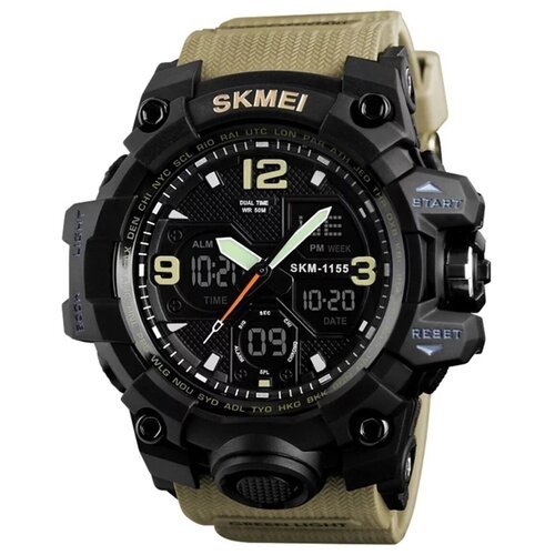 Купить Наручные часы SKMEI 145, черный, хаки
SKMEI 1155B - это спортивная модель, стиль...