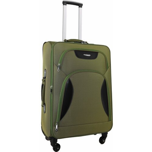 Купить Чемодан Rion+ 424-4LMN, 91 л, размер L, желтый
Большой текстильный чемодан с воз...