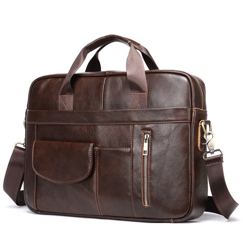 Купить Сумка Кожаный коричневый портфель-сумка, коричневый
Портфель-сумка изготовлен из...