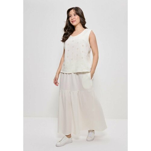 Купить Юбка CLEO, размер 58, молочный
Невесомая летняя женская юбка из муслина с жатым...