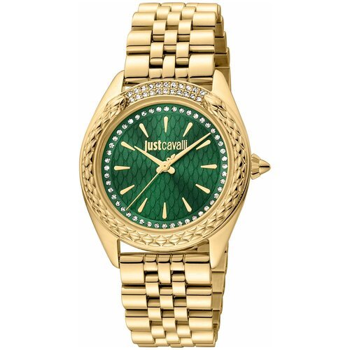 Купить Наручные часы Just Cavalli 83571, золотой, зеленый
Часы, декорированные кристалл...
