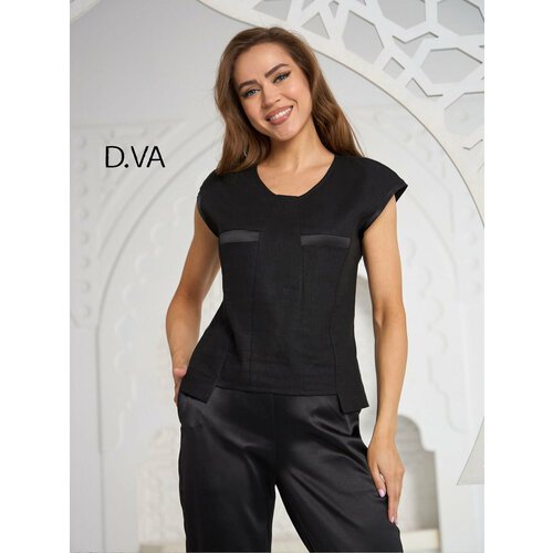 Купить Блуза D.va, размер 44, черный
Эта уникальная блузка от D.VA создана из двух видо...