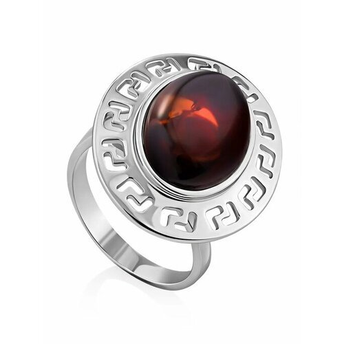 Купить Кольцо, янтарь, безразмерное, бордовый, серебряный
Элегантное кольцо из и натура...