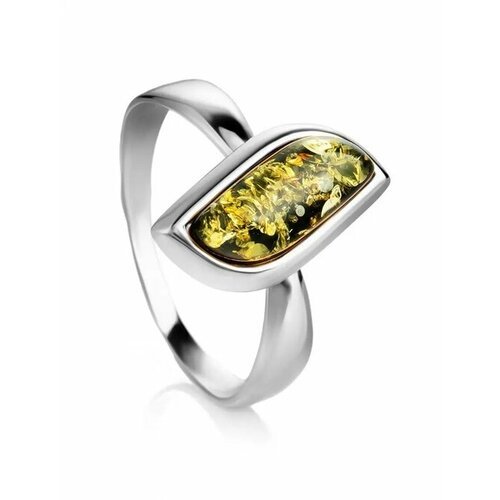 Купить Кольцо, янтарь, безразмерное, зеленый, серебряный
Изящное кольцо с натуральным з...