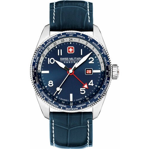 Купить Наручные часы Swiss Military Hanowa Air, серебряный, синий
<p>Кварцевые часы Swi...