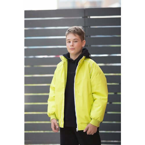 Купить Бомбер Orso Bianco, размер 140, желтый
Молодёжная демисезонная куртка-бомбер - х...