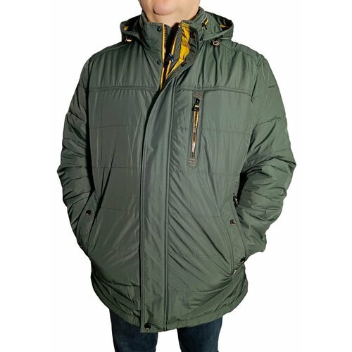 Купить Куртка , размер 70, зеленый
Мужская куртка свободного кроя со съемным капюшоном...
