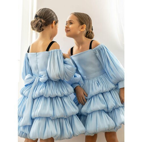Купить Платье, размер 152-158, голубой
Потрясающая модель платья к Hовoму году!<br><br>...