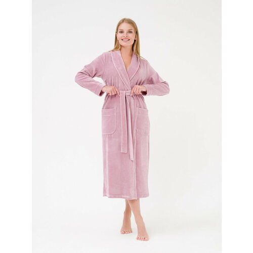 Купить Халат РОСХАЛАТ, размер 42-44, розовый
Уютный женский велюровый халат с поясом и...