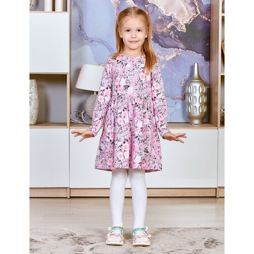 Купить Платье KETMIN, хлопок, размер 98, розовый, серый
Трикотажное платье для девочки...