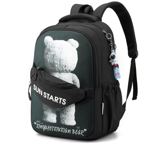 Купить Рюкзак для школьников и студентов с медведем черный
Школьный рюкзак для студенто...