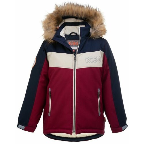Купить Куртка KISU, размер 140, бордовый
Яркая однотонная куртка для мальчика сшита из...