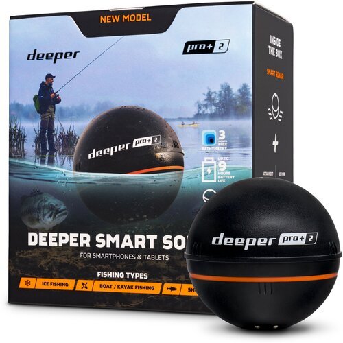 Купить Эхолот Deeper Smart Sonar Pro+ 2.0
Эхолот DEEPER PRO+ 2.0 имеет 3 луча: широкий...