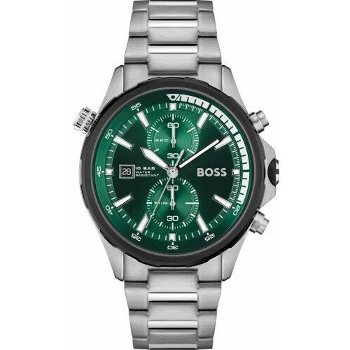 Купить Наручные часы BOSS, серебряный, зеленый
Мужские стильные часы на стальном брасле...