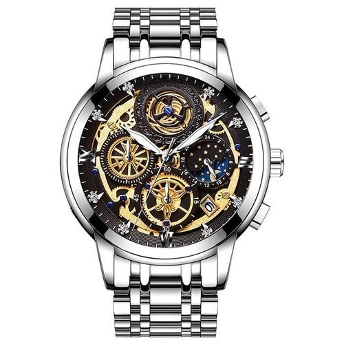 Купить Наручные часы WISHDOIT, серебряный
Стильные мужские наручные кварцевые часы. Дли...