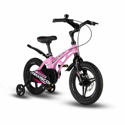 Купить Велосипед MAXISCOO COSMIC Deluxe Plus 14' (2024) Розовый Матовый MSC-C1431D (Рос...