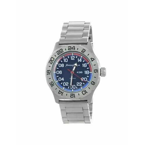 Купить Наручные часы Восток Командирские 84385, синий, серебряный
Механизм механический...