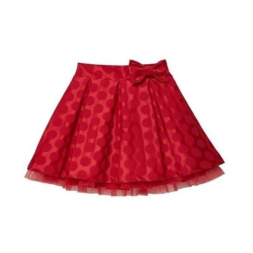 Купить Юбка Cookie, размер 140, красный
Нарядная юбка красного цвета с текстурой в горо...