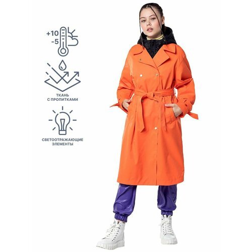 Купить Пальто NIKASTYLE, размер 170-84, оранжевый
Пальто демисезонное для девочки. Паль...